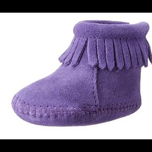 Minnetonka Back Strap Bootie